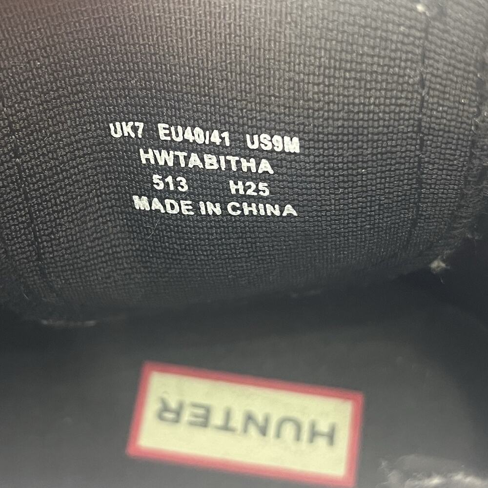 Hunter Original Chelsea Rain Boots Black Women’s US 9 EU 40/41 Waterproof - Picture 9 of 11